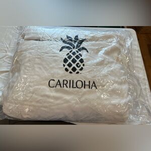 Cariloha King Flat sheet & 2 King Pillowcases - Coconut Milk